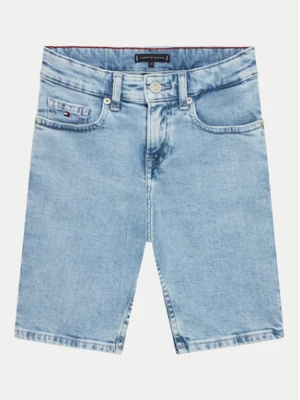 Tommy Hilfiger Szorty jeansowe Scanton KB0KB08988 D Niebieski Regular Fit