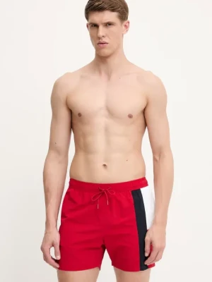 Tommy Hilfiger szorty kąpielowe kolor czerwony UM0UM03483