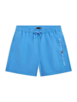Tommy Hilfiger Szorty kąpielowe Original Logo Embroidery UB0UB00589 Niebieski Regular Fit