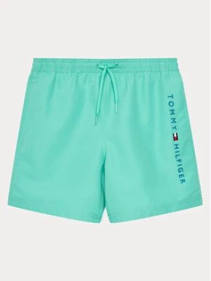 Tommy Hilfiger Szorty kąpielowe UB0UB00487 Zielony Regular Fit