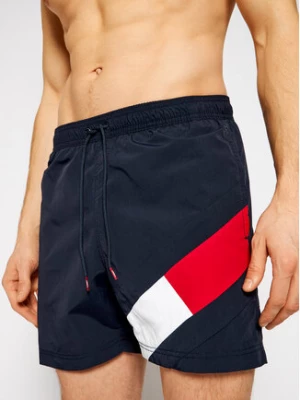 Tommy Hilfiger Szorty kąpielowe UM0UM02048 Granatowy Slim Fit