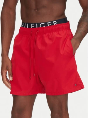 Tommy Hilfiger Szorty kąpielowe UM0UM03489 Czerwony Regular Fit