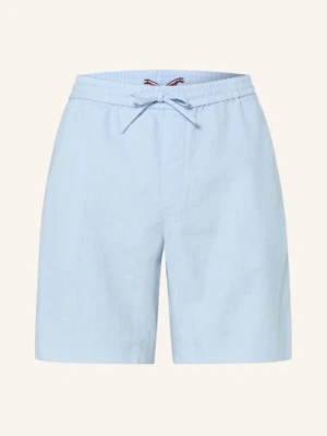 Tommy Hilfiger Szorty Lniane Dover Regular Fit blau