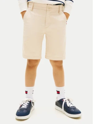 Tommy Hilfiger Szorty materiałowe 1987 Essential KB0KB09641 Beżowy Regular Fit