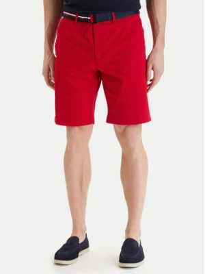 Tommy Hilfiger Szorty materiałowe Denton MW0MW42349 Czerwony Slim Fit