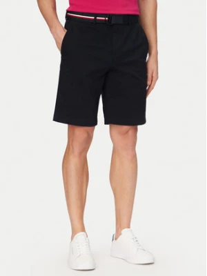 Tommy Hilfiger Szorty materiałowe Denton MW0MW42349 Granatowy Slim Fit