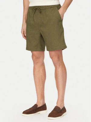 Tommy Hilfiger Szorty materiałowe Dover MW0MW44356 Zielony ciemny Regular Fit