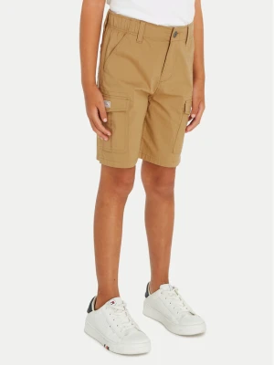 Tommy Hilfiger Szorty materiałowe KB0KB08799 Beżowy Straight Fit