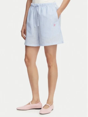 Tommy Hilfiger Szorty materiałowe Seersucker UW0UW06542 Niebieski jasny Regular Fit