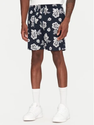 Tommy Hilfiger Szorty materiałowe Slub Aop Beach DM0DM21947 Granatowy Regular Fit