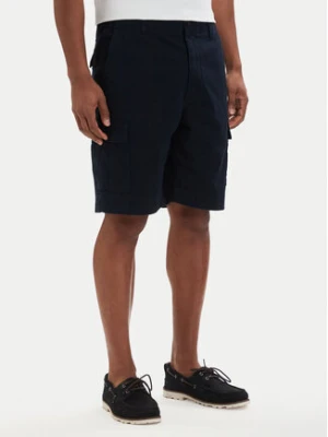 Tommy Hilfiger Szorty materiałowe Twill Cargo MW0MW42350 Granatowy Relaxed Fit