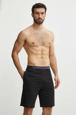 Tommy Hilfiger szorty piżamowe bawełniane kolor czarny gładka UM0UM01203