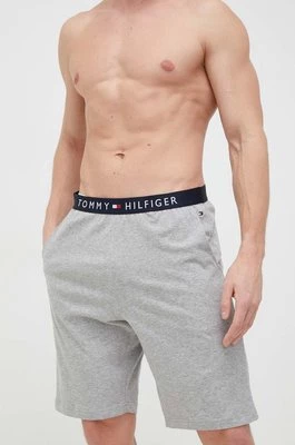 Tommy Hilfiger szorty piżamowe bawełniane kolor szary gładka UM0UM03080