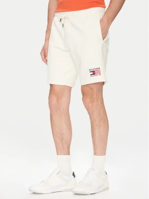 Tommy Hilfiger Szorty sportowe American MW0MW39862 Écru Regular Fit Kremowy