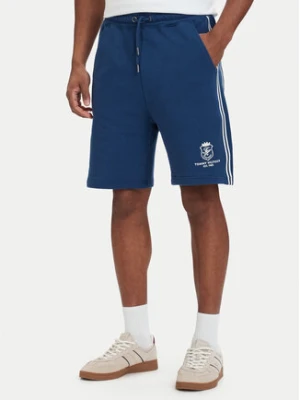 Tommy Hilfiger Szorty sportowe Crest Embroidery MW0MW42878 Niebieski Relaxed Fit