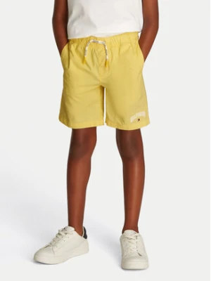 Tommy Hilfiger Szorty sportowe KB0KB09642 Żółty Regular Fit