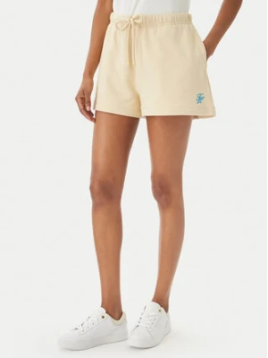 Tommy Hilfiger Szorty sportowe Logo Embroidery WW0WW48765 Beżowy jasny Regular Fit