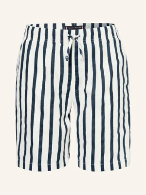 Tommy Hilfiger Szorty W Stylu Dresowym Z Lnu blau