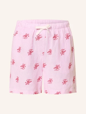 Tommy Hilfiger Szorty Z Lnem rosa