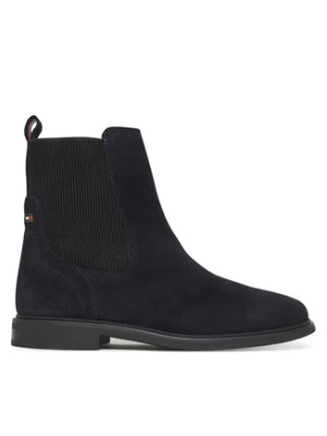 Tommy Hilfiger Sztyblety Flag Boot FW0FW08780 Granatowy