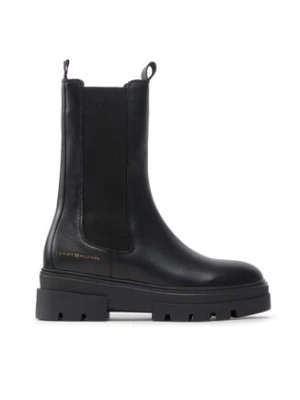 Tommy Hilfiger Sztyblety Monochromatic Chelsea Boot FW0FW06730 Czarny