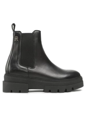 Tommy Hilfiger Sztyblety Monochromatic Chelsea Boot FW0FW06899 Czarny