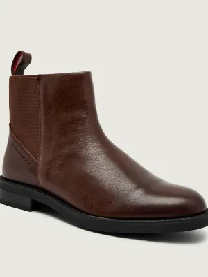 Tommy Hilfiger Sztyblety VOGUE LTH WARM CHELSEA | skóra