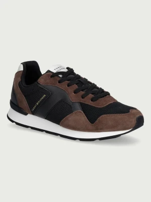 Tommy Hilfiger T HILFIGER CORE MIX RUNNER sneakersy męskie brązowy