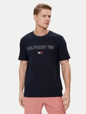 Tommy Hilfiger T-Shirt 85' MW0MW34427 Granatowy Regular Fit