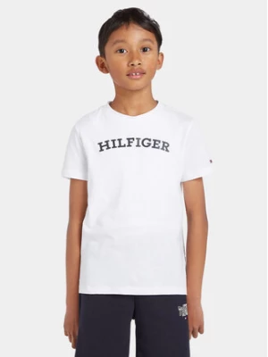 Tommy Hilfiger T-Shirt Arched KB0KB08333 D Biały Regular Fit