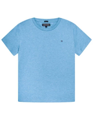 Tommy Hilfiger T-Shirt Basic Cn Knit S KB0KB04140 D Błękitny Regular Fit