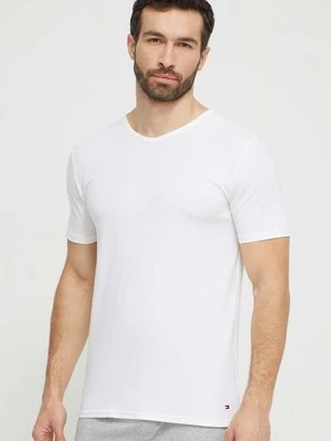 Tommy Hilfiger t-shirt bawełniany 3-pack męski kolor biały gładki UM0UM03137