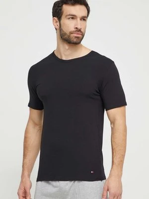 Tommy Hilfiger t-shirt bawełniany 3-pack męski kolor czarny gładki UM0UM03137