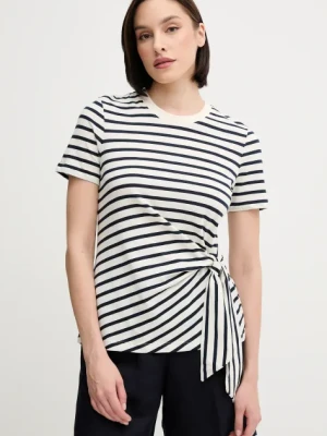 Tommy Hilfiger t-shirt bawełniany damski kolor beżowy WW0WW44559