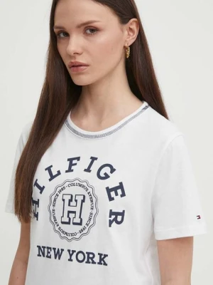 Zdjęcie produktu Tommy Hilfiger t-shirt bawełniany damski kolor biały WW0WW41575