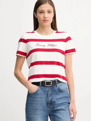 Tommy Hilfiger t-shirt bawełniany damski kolor biały WW0WW45746