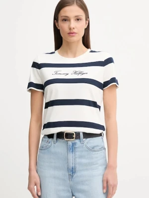 Tommy Hilfiger t-shirt bawełniany damski kolor biały WW0WW45746