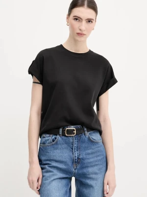 Tommy Hilfiger t-shirt bawełniany damski kolor czarny WW0WW45628