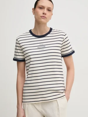 Tommy Hilfiger t-shirt bawełniany damski kolor granatowy WW0WW44586