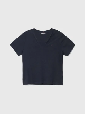 Tommy Hilfiger t-shirt bawełniany damski kolor granatowy WW0WW40584