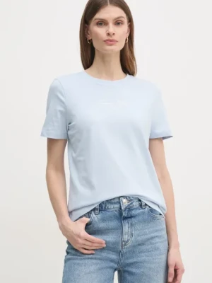 Tommy Hilfiger t-shirt bawełniany damski kolor niebieski WW0WW45428