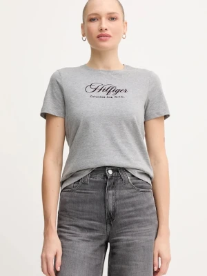 Tommy Hilfiger t-shirt bawełniany damski kolor szary WW0WW46120