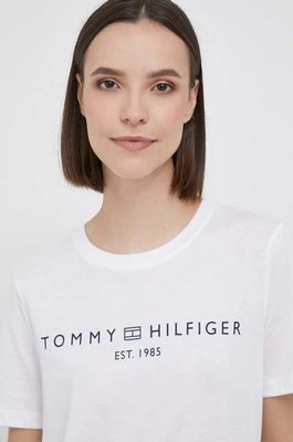 Tommy Hilfiger t-shirt bawełniany kolor biały WW0WW40276