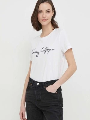 Tommy Hilfiger t-shirt bawełniany kolor biały WW0WW24967