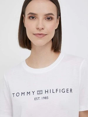 Tommy Hilfiger t-shirt bawełniany kolor biały WW0WW40276