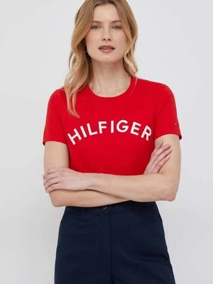 Tommy Hilfiger t-shirt bawełniany kolor czerwony