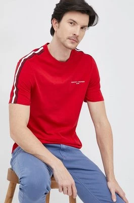 Tommy Hilfiger t-shirt bawełniany kolor czerwony gładki