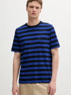 Tommy Hilfiger t-shirt bawełniany kolor granatowy MW0MW37283