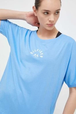 Tommy Hilfiger t-shirt bawełniany kolor niebieski