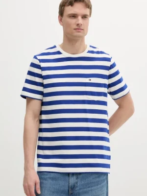 Tommy Hilfiger t-shirt bawełniany kolor niebieski MW0MW37283